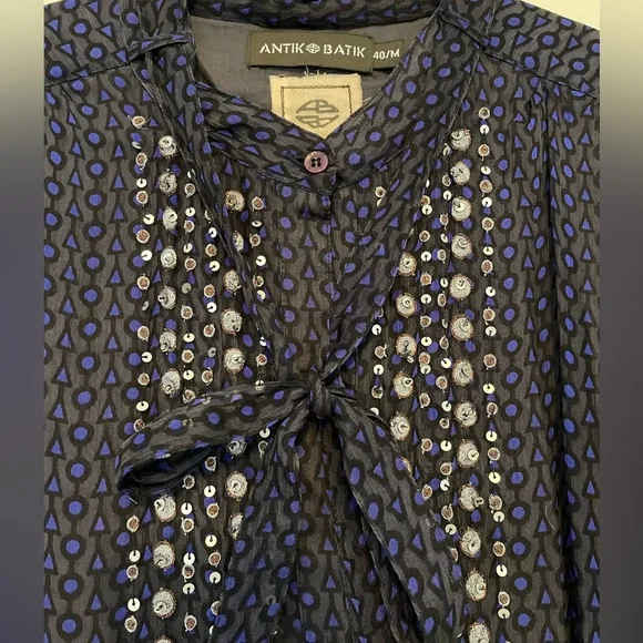 Antik Batik Vintage sheer and sequin dress - Picture 2 of 9